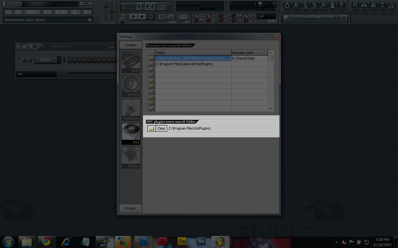 fl studio plugin folder